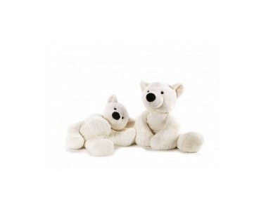PELUCHES P&C ORSO POLARE MOLLE BLANCHE 30 CM  